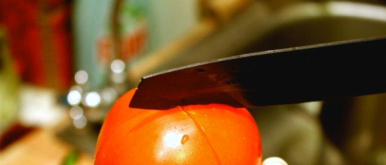 Как быстро и легко очистить помидоры от кожуры Как снять шкуру с помидора в микроволновке