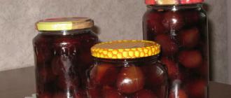 Pickled plums like olives for the winter - recipes Snack plums like olives recipe