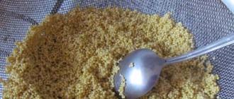 How to cook millet kulesh at home and over a fire?