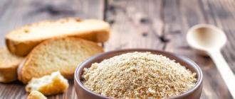 Breadcrumbs Crusts breading not used products