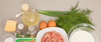 Kako pripraviti pito na kefirju z mesom?