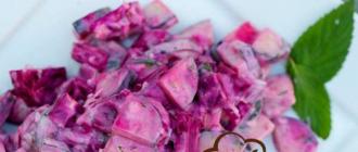 Salată de sfeclă roșie și castraveți murați: selecție de ingrediente, rețetă Salată de sfeclă roșie și castraveți murați