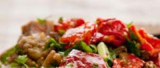 Przystawka warzywna Przystawka warzywna do mięsa na świątecznym stole