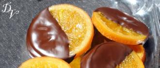 Orangen in Schokolade – ein festliches Dessert Orangen in Zucker im Ofen