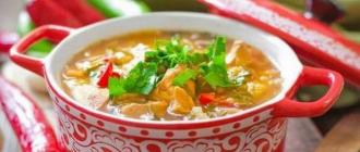 Рецепти за приготвяне на супа харчо у дома