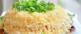 Maitsvad salatid Korea porgandiga Porgandisalat sulatatud juustuga
