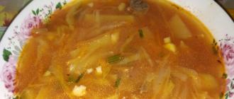 Zupa ze świeżej kapusty - pyszne przepisy Sekrety pysznej zupy ze świeżej kapusty