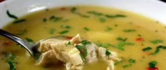 Juha iz piščančjih prsi: recepti Lahka juha iz prsi