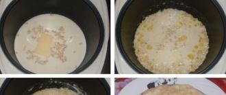 Recipe for oatmeal porridge for a slow cooker
