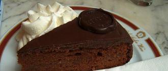 Αυστριακό κέικ sacher σοκολάτας